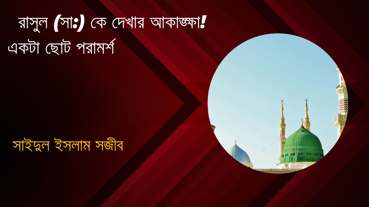 Read more about the article স্বপ্নে রাসূল (সা:)  দেখার আশঙ্কা! একটি ছোট  পরামর্শ