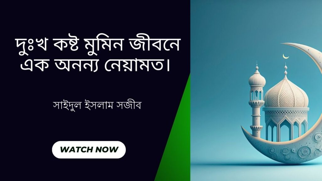দুঃখ কষ্ট মুমিন জীবনে এক অনন্য নেয়ামত।