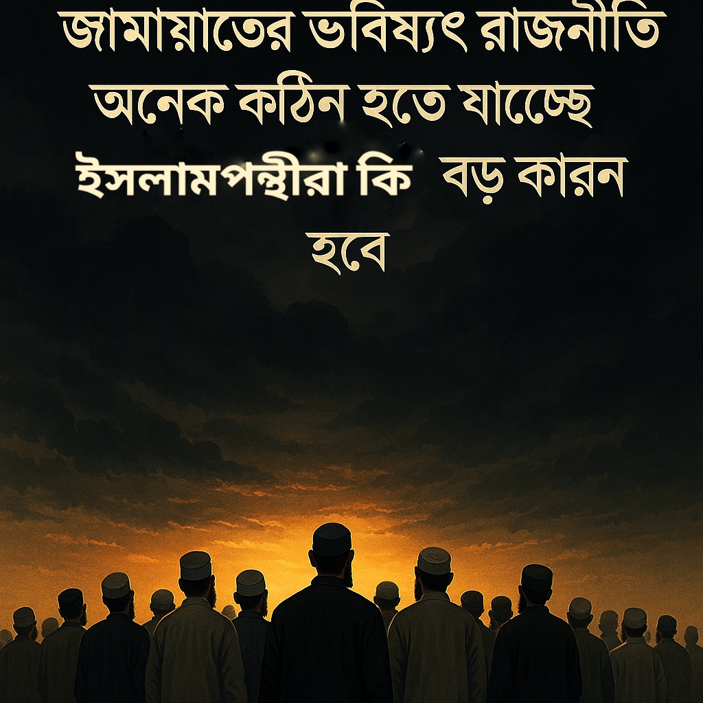 জামায়াতের ভবিষ্যৎ রাজনীতি অনেক কঠিন হতে যাচ্ছে।