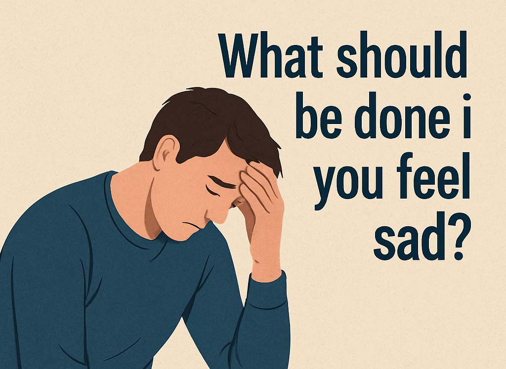 What should be done if you feel sad